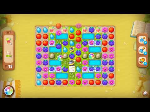 Gardenscapes level 367 - 17 Moves - No Boosters #Bubunka