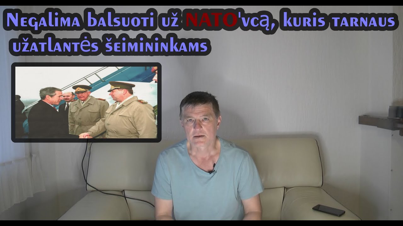 Negalima balsuoti už NATO'vcą Valdą Tutkų