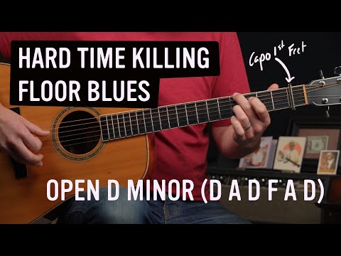 Hard Time Killing Floor Blues by Skip James in Open Dm | Capo I - Premium Lesson Preview