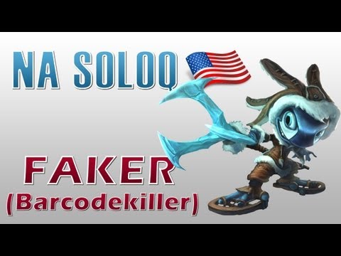 SKT T1 Faker (Barcodekiller) - Fizz vs Kassadin - NA SoloQ