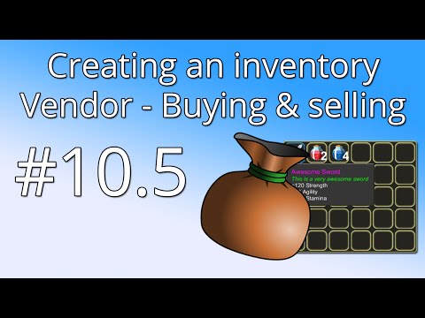Unity Tutorial: Creating an inventory(PART 10.5) - Vendor: Buying and Selling