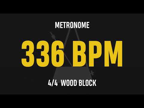 336 BPM 4/4 - Best Metronome (Sound : Wood block)