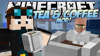 Minecraft | TEA & COFFEE MOD! (Beverage Stand Challenge!) | Mod Showcase