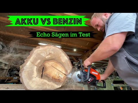 Akku VS Benzin - Haben die Akkusägen genug Power ? Echo Sägen im Test !