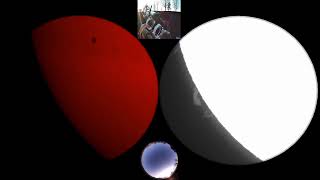 Behemoth Sunspot with Halpha and White light filter