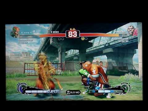 SSF4: XblackvegetaX (Balrog) vs Rentahmaster (Sim) - Ranked Match - Set 3