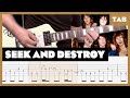 Metallica Seek And Destroy Guitar Tab Lesson Cover Tutorial
