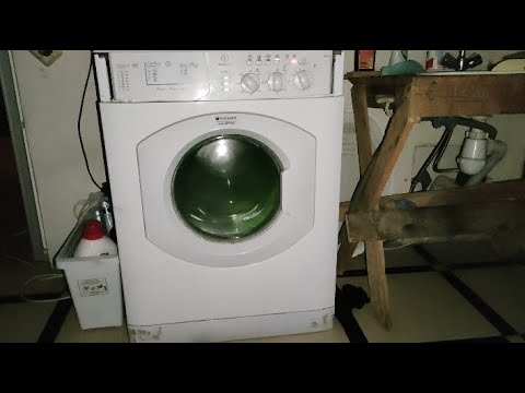 Hotpoint-indesit WIL 105 with awesome old drum - final spin programm 8