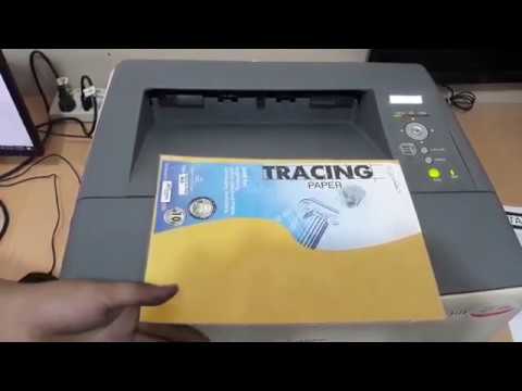 Canon LBP6535K - Printing Test using Tracing Paper