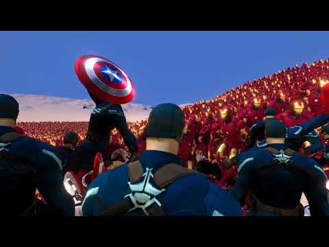 5000 CAPTAIN AMERICA vs 33000 IRON MAN - Ultimate Epic Battle Simulator