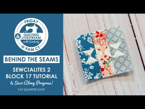 Time to SIMPLIFY! 🔑Simplicity by Vanessa Goertzen #Sewcialites2 Block 17 Tutorial | Fat Quarter Shop