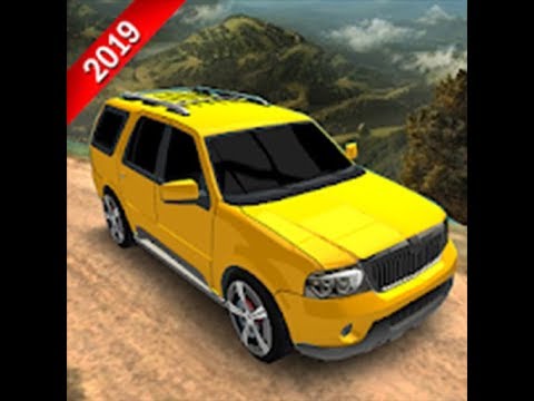 Hill Top Mountain Driving. Off Road Jeep driving. Prado Stunt