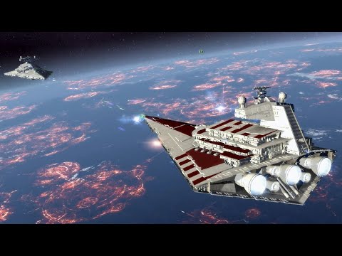 Imperial II-Star Destroyer vs Tector Star Destroyer - Star Wars: Empire At War Remake NPC Battle