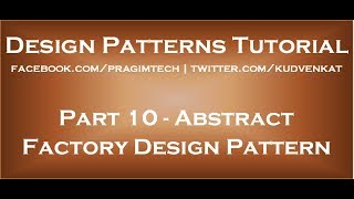 Abstract Factory Design Pattern