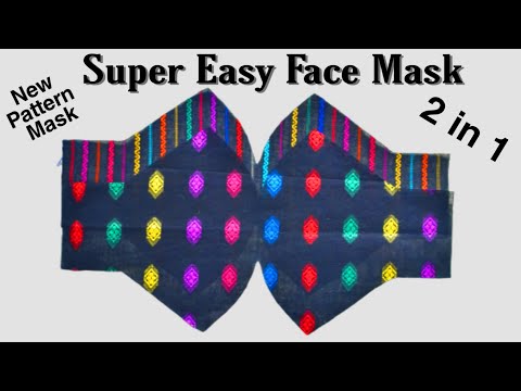 Only 5 Minutes Super Easy Face Mask Sewing Tutorial Video😷