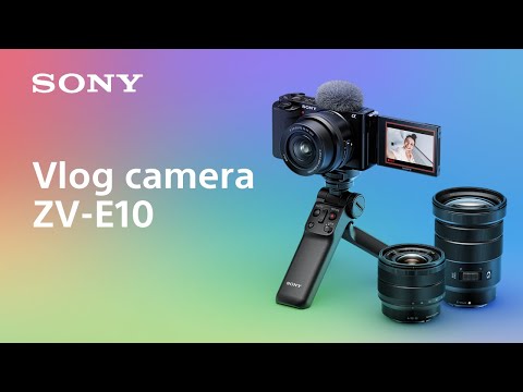 Sony Alpha ZV-E10 APS-C Interchangeable Lens Mirrorless Vlog Camera with 16-50mm Lens (Black)