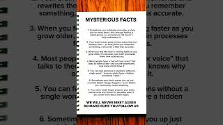 7 Mysterious Facts You Won’t Believe Are True 😱