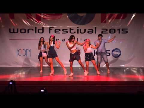 K-POP WORLD FESTIVAL 2015 | BRAZIL  - FMHS Candy Pink - LADIES CODE 레이디스코드 - Kiss Kiss 키스키스
