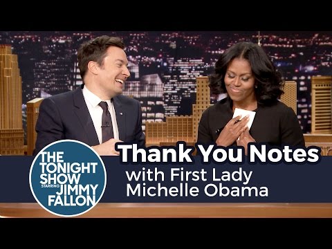 , title : 'Thank You Notes with First Lady Michelle Obama'