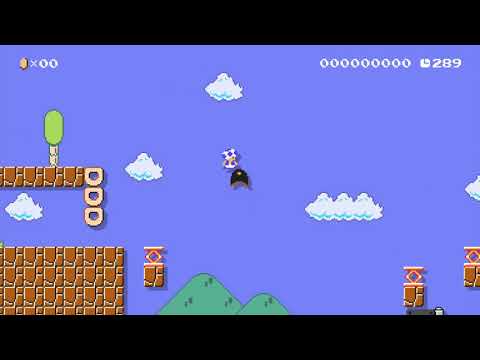 Don't move! my first auto mario by E is king 🍄 Super Mario Maker 2 #ama