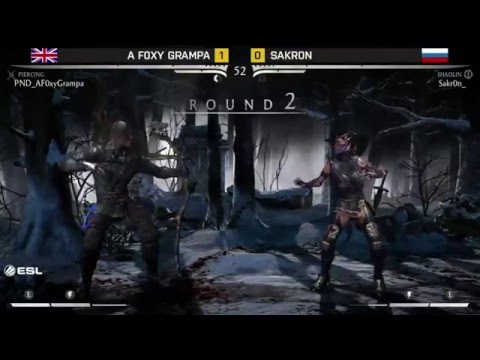 Sakr0n vs A F0xy Grampa - ESL MKX Pro League Week #2 Europe - S3 - Quarterfinal