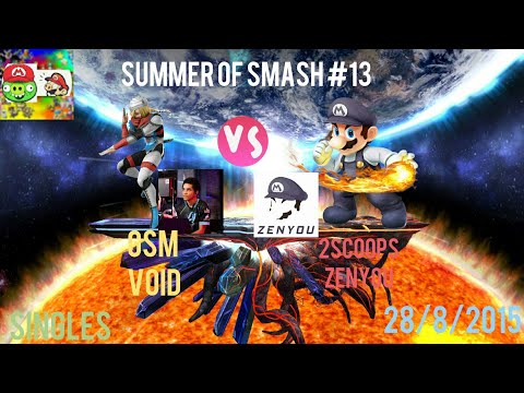 Sos13 - GSM VoiD(Sheik) vs 2Scoops Zenyou(Mario) - Smash Wii U #VoiD #Zenyou
