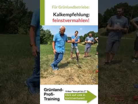 Kalkempfehlung für Grünland: Kohlensaurer Kalk, ABER feinstvermahlen!  #grünlandprofi #grünland