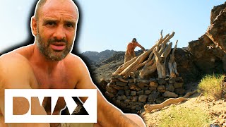 Ed Stafford Thrives In Gobi Desert After Building A Solid Shelter | Marooned With Ed Stafford