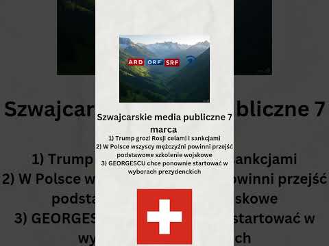 Szwajcarskie media publiczne 7 marca