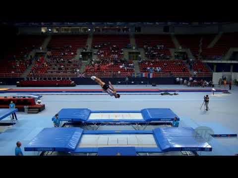 SHOSTAK Aliaksei (USA) - 2017 Trampoline Worlds, Sofia (BUL) - Qualification Trampoline Routine 1
