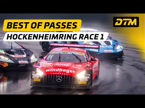Best Overtakes in the Rain! 🌧️ | DTM Hockenheim Race 1
