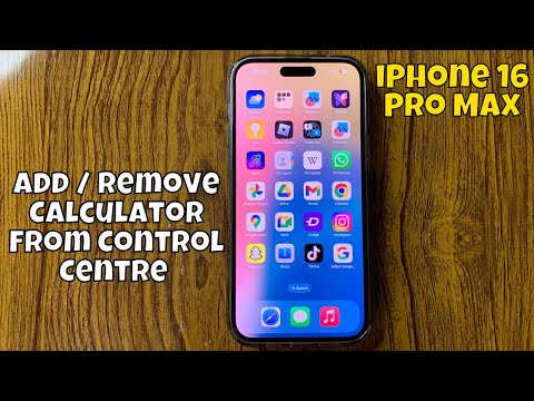 How To Add / Remove Calculator From Control Centre On iPhone 16 Pro Max