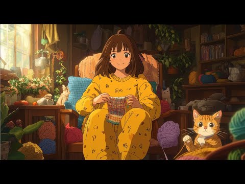 Cozy Knitting Vibes 🧶 Lofi Playlist | Relaxing Music for Crafting & Unwinding