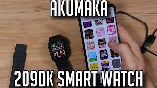 AKUMAKA 209DK Smart Watch Unboxing And Honest Review Best Value