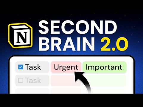 My 2024 Notion Second Brain for Productivity (Full Tour)