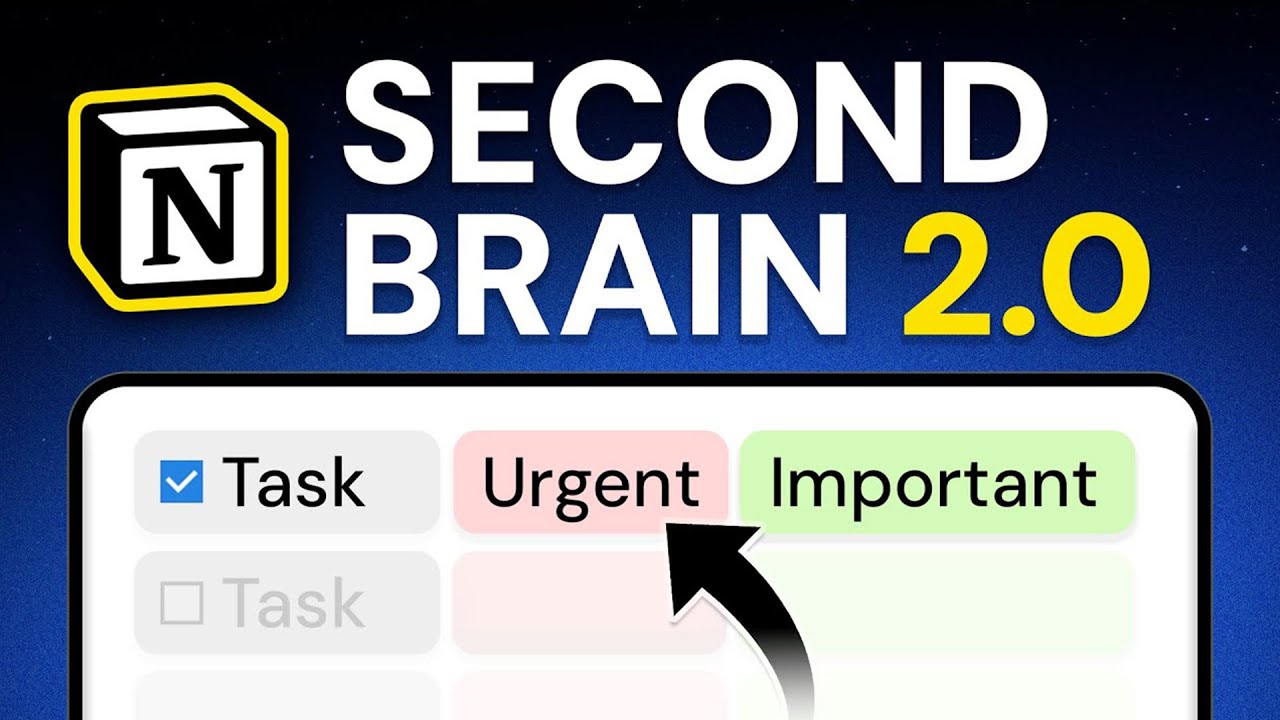My 2024 Notion Second Brain for Productivity (Full Tour)