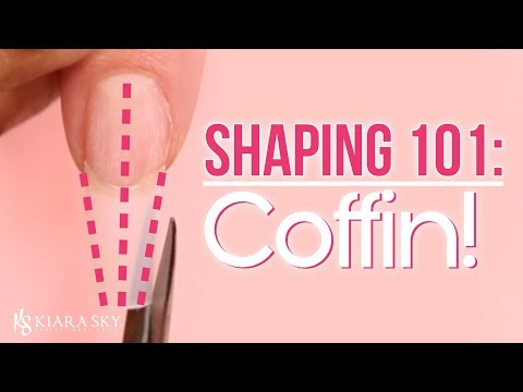 📐Shaping the Perfect Coffin Nail ⚰️ Nail Shape 101 ✨How to File Your Nails