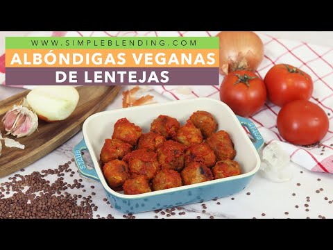 DEBES PROBAR ESTAS ALBÓNDIGAS DE LENTEJAS CON TOMATE | Receta de albóndigas veganas con tomate