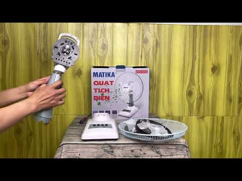 Quạt tích điện Matika MTK- 6312 - Hàng chính hãng