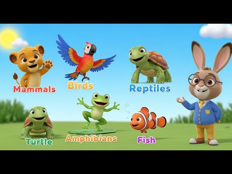 The Five Classes of Animals  Learning Adventure with Professor Paws 🐾  Fun Science for Kids