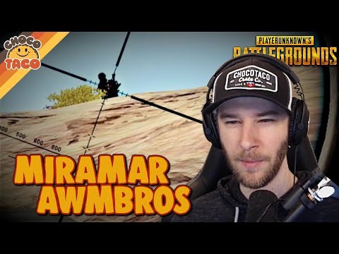 Pre-Bot Miramar AWMbros ft. halifax - chocoTaco PUBG 2-Man Squads Gameplay