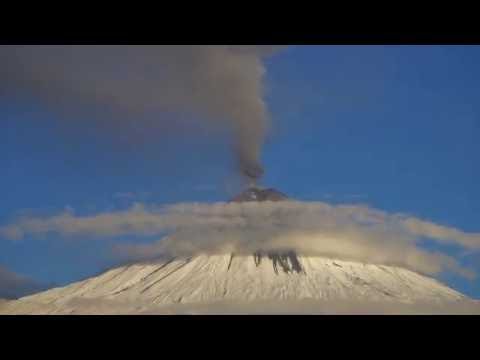 Извержение вулкана Ключевская сопка. Утр