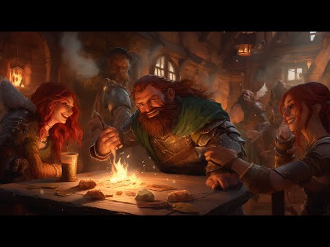 Beautiful Medieval Fantasy Tavern, Medieval Inn | Fantasy Music and Ambience Cozy