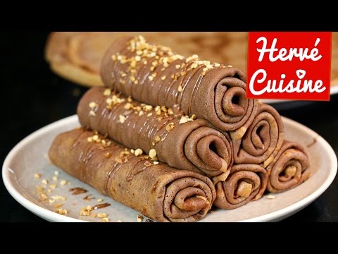 Crêpes : la recette facile au chocolat version roulée