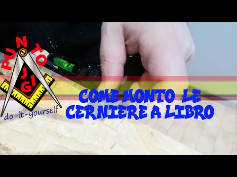 COME MONTO LE CERNIERE A LIBRO!!!!!!!!!