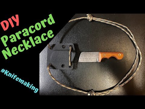 How To Tie A Paracord Necklace For A Neck Knife
