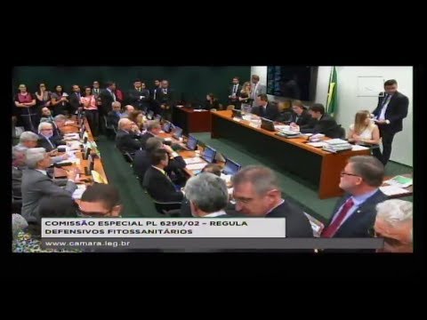 PL 6299/02 - REGULA DEFENSIVOS FITOSSANITÁRIOS - Fiscalização de agrotóxicos - 16/05/2018 - 12:39