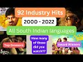 2000 2022 Industry Hit Movies Tamil Telugu Malayalam Kannada