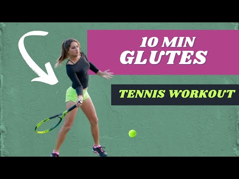 10 MINUTE TENNIS GLUTE WORKOUT - No Equipment // Leg Activation