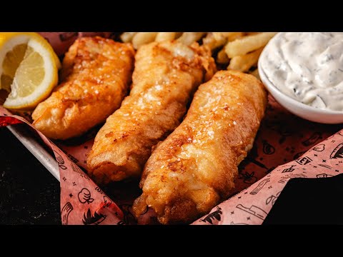 Fish and Chips Beer Battered to Perfection
